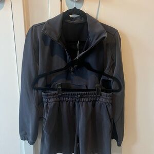 Lululemon Softstreme Zip-up and Shorts Set